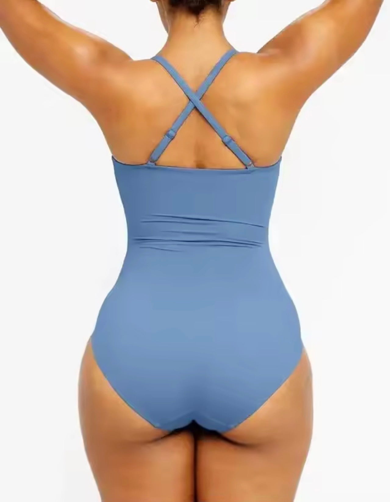 GlowFit U-Ring Cut-Out Shaping Swimsuit — Tummy Control One Piece