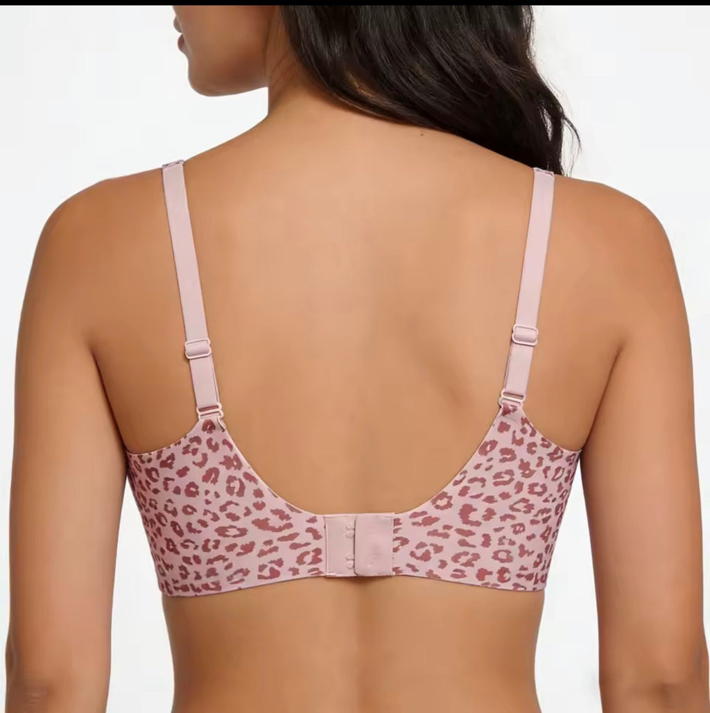 Jelly Wireless Womens Comfortable Wireless Bras Push Up Bralettes Seamless Tshirts Bras Deep V Everyday Bras