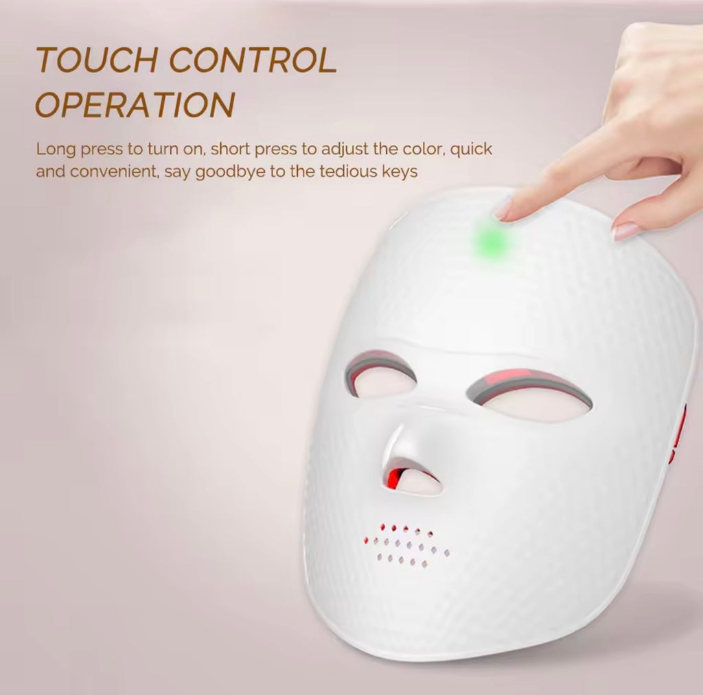 ProGlow 7-Color LED Red Light Therapy Face Mask